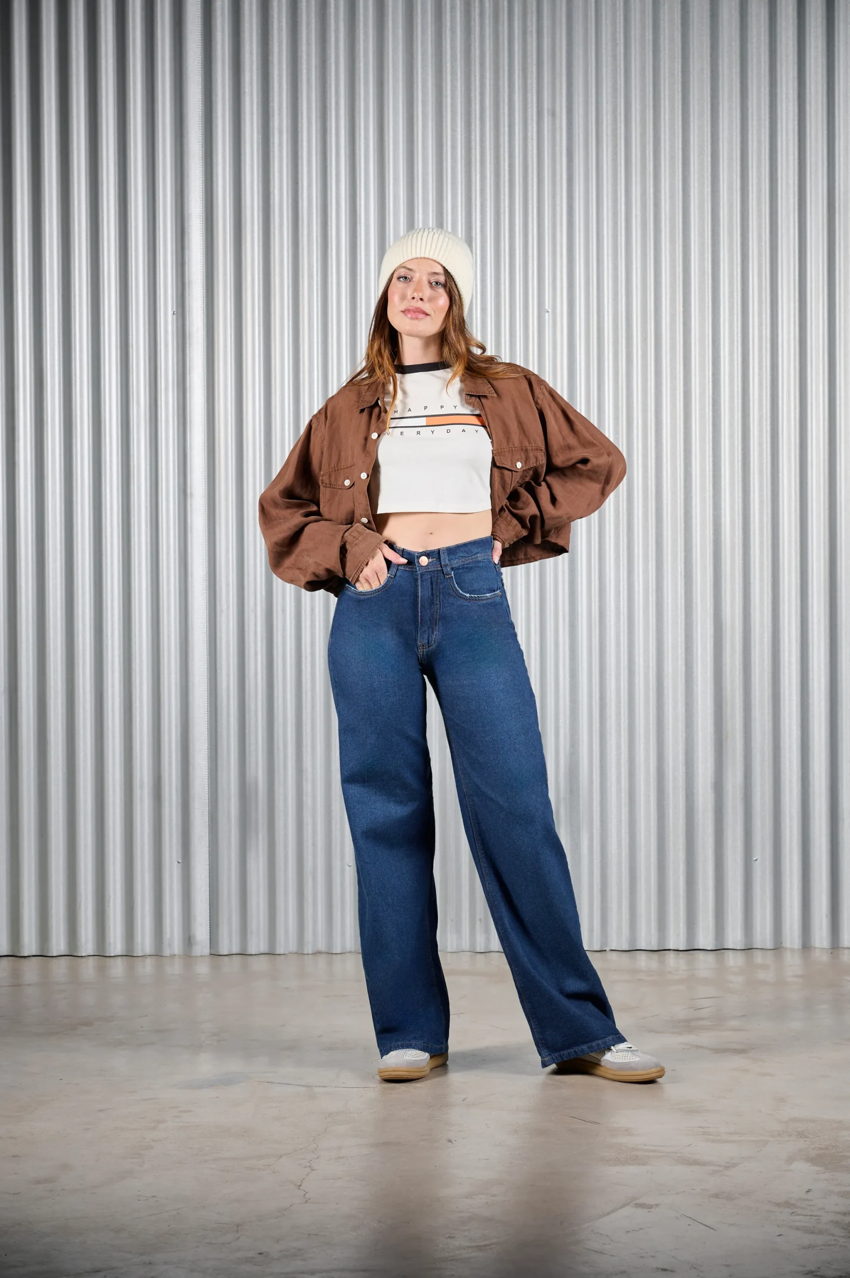 ART. 897 | WIDE LEG CLASICO AZUL RIGIDO