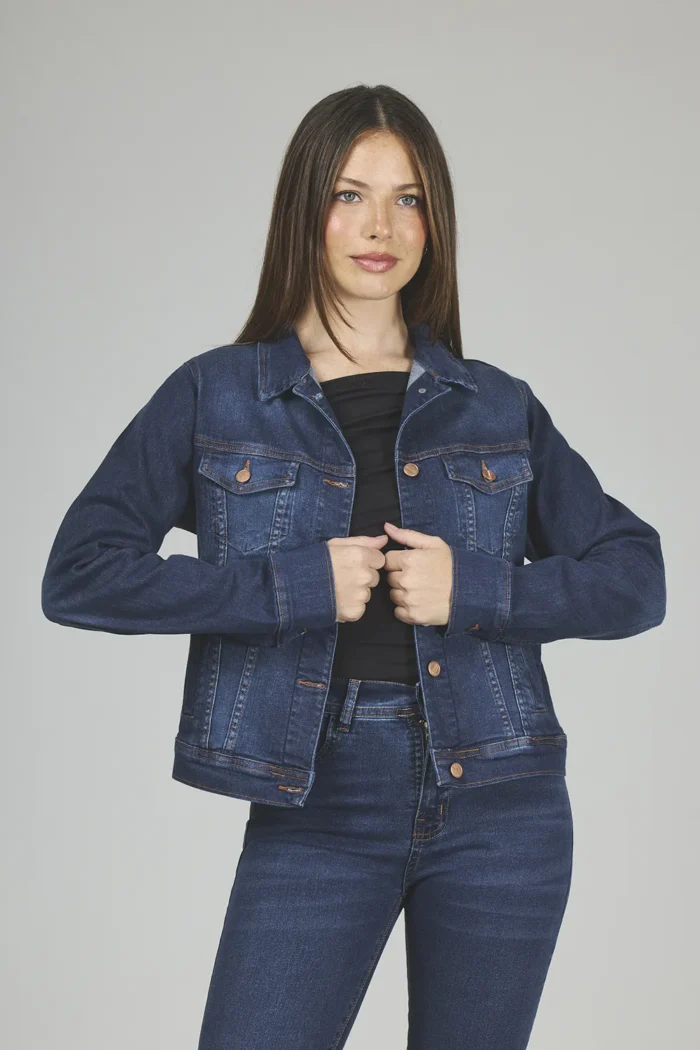 ART. 065 | CAMPERA AZUL CLÁSICO ELASTIZADO - Imagen 3