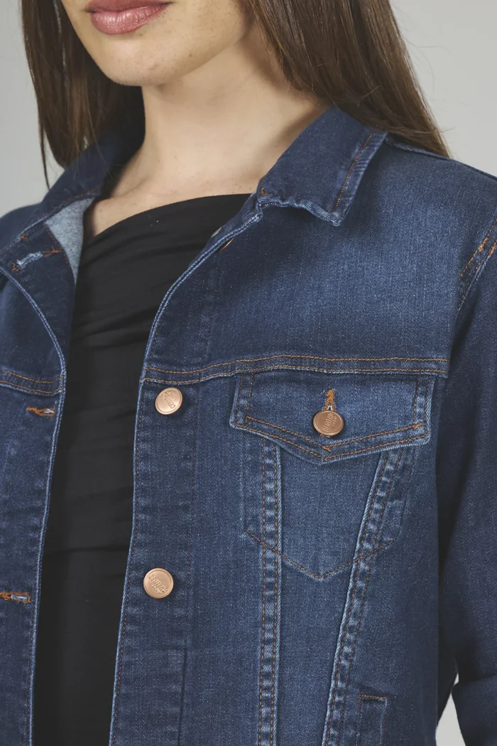 ART. 065 | CAMPERA AZUL CLÁSICO ELASTIZADO - Imagen 4