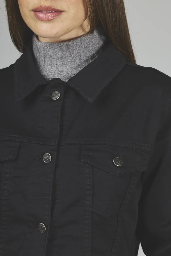 ART. 066 | CAMPERA NEGRA CLÁSICA ELASTIZADO - Imagen 3