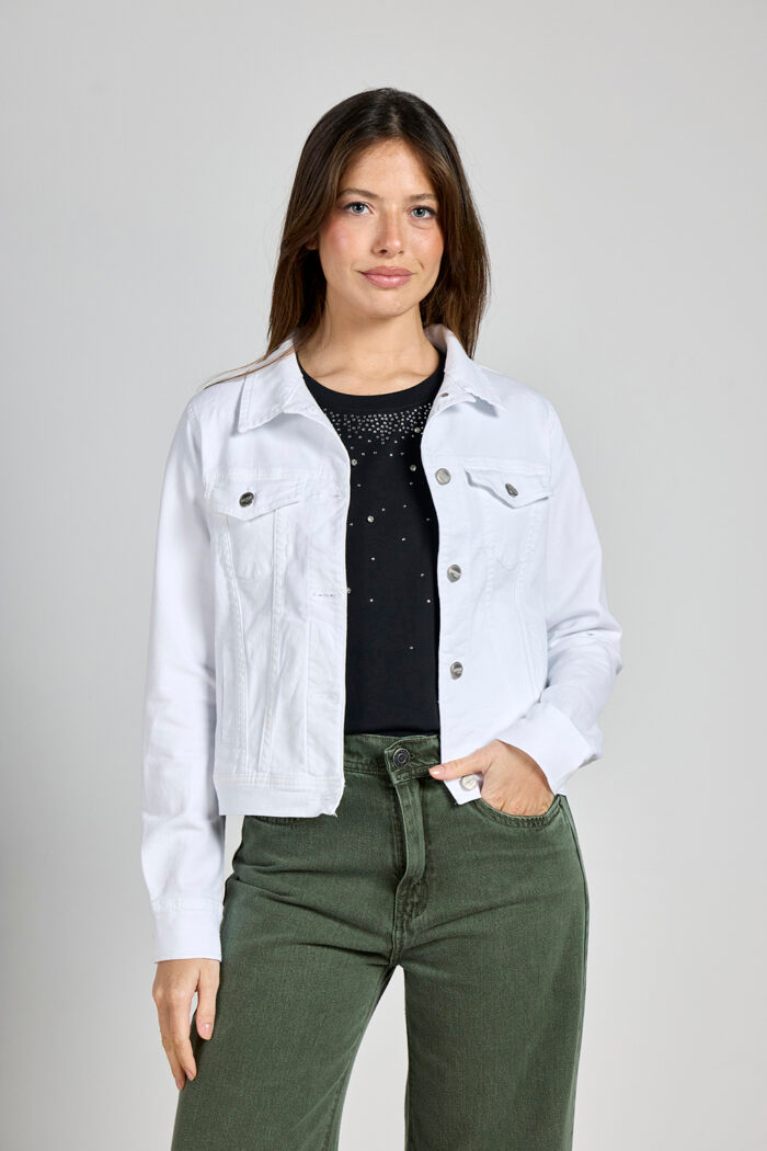 ART. 089 | CAMPERA BLANCA CLÁSICA  ELASTIZADO - Imagen 3