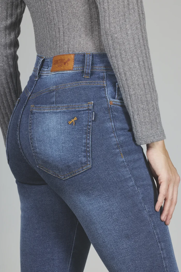 ART. 153 | CROP SEMI OXFORD STONE CON TAJO EN BOTA ELASTIZADO - Imagen 5