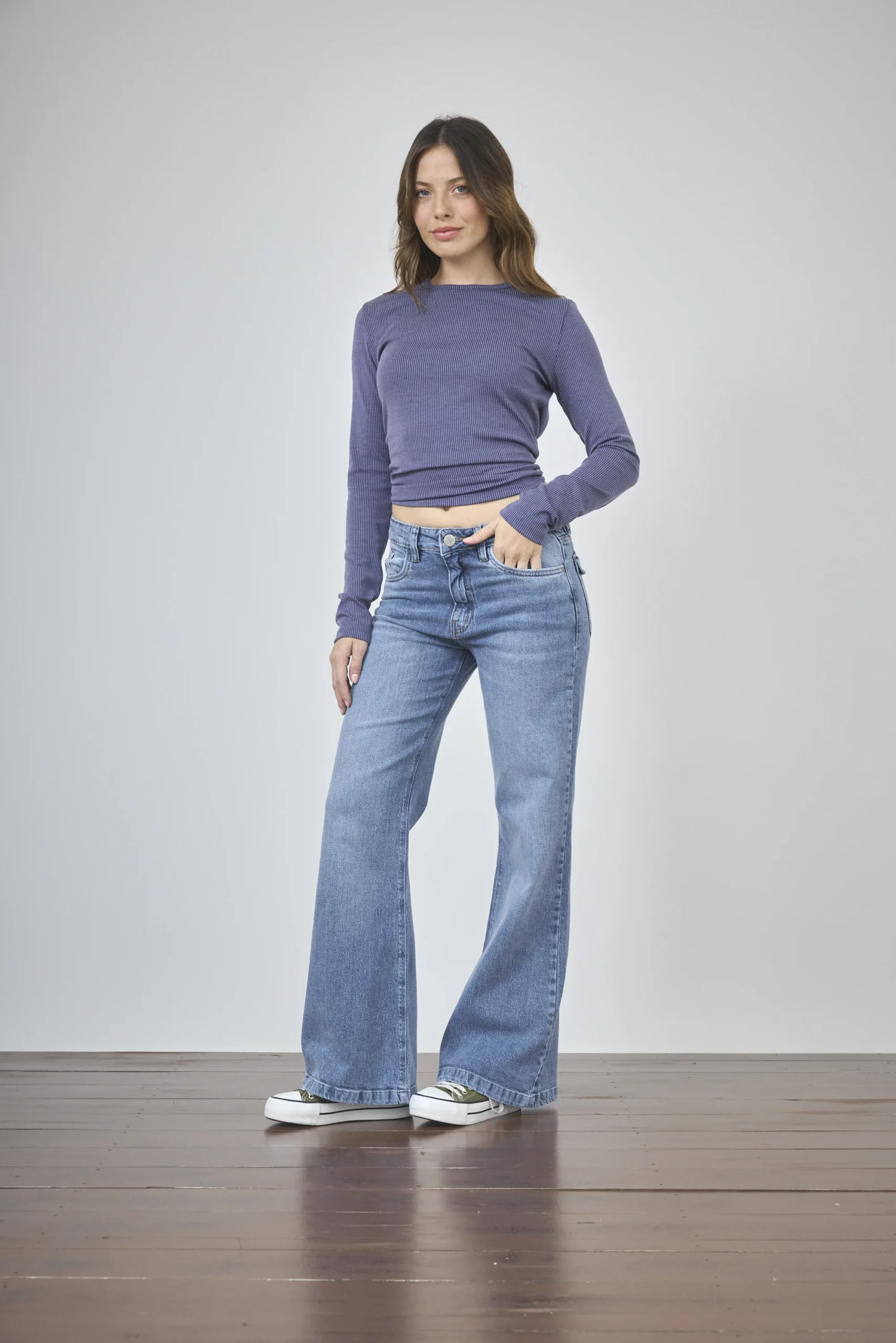 Alternative view of ART. 486 | SEMI OXFORD STONE BOLSILLO CON TAPA ELASTIZADO