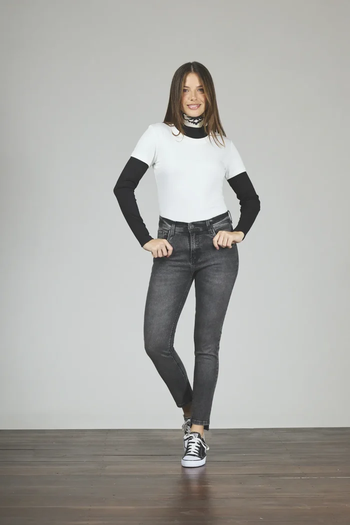 ART. 252 | GRIS HUMO BOTA DESIGUAL ELASTIZADO - Imagen 4