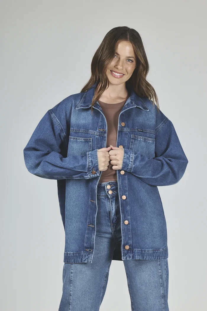 ART. 288 | CAMISACO OVERSIZE DE JEANS AZUL RÍGIDO - Imagen 5