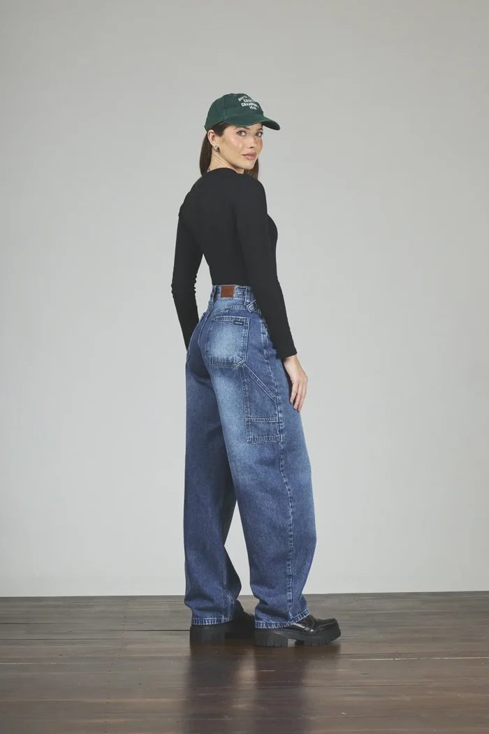 ART. 303 | JEANS BALLON AZUL CON HEBILLA RÍGIDO - Imagen 3
