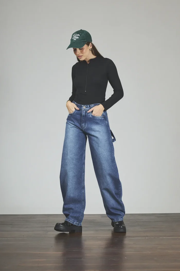 ART. 303 | JEANS BALLON AZUL CON HEBILLA RÍGIDO - Imagen 4