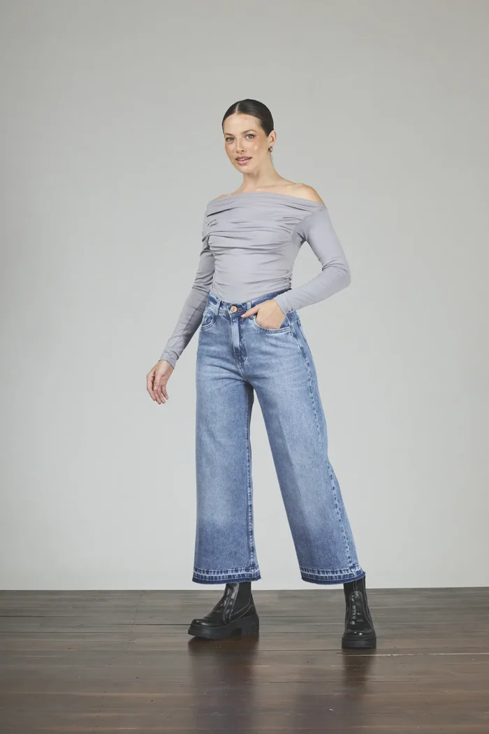 ART. 339 | WIDE LEG CROP STONE BOTA DESCOCIDA RIGIDO - Imagen 4