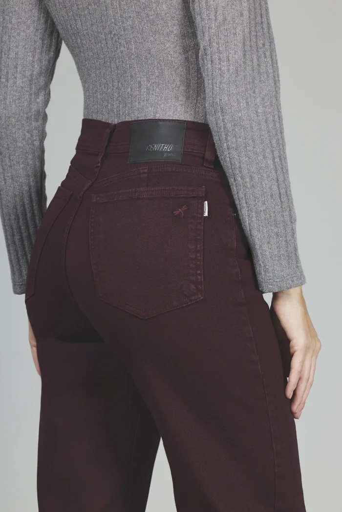 ART. 374 | WIDE LEG CLÁSICO BORDÓ ELASTIZADO - Imagen 4