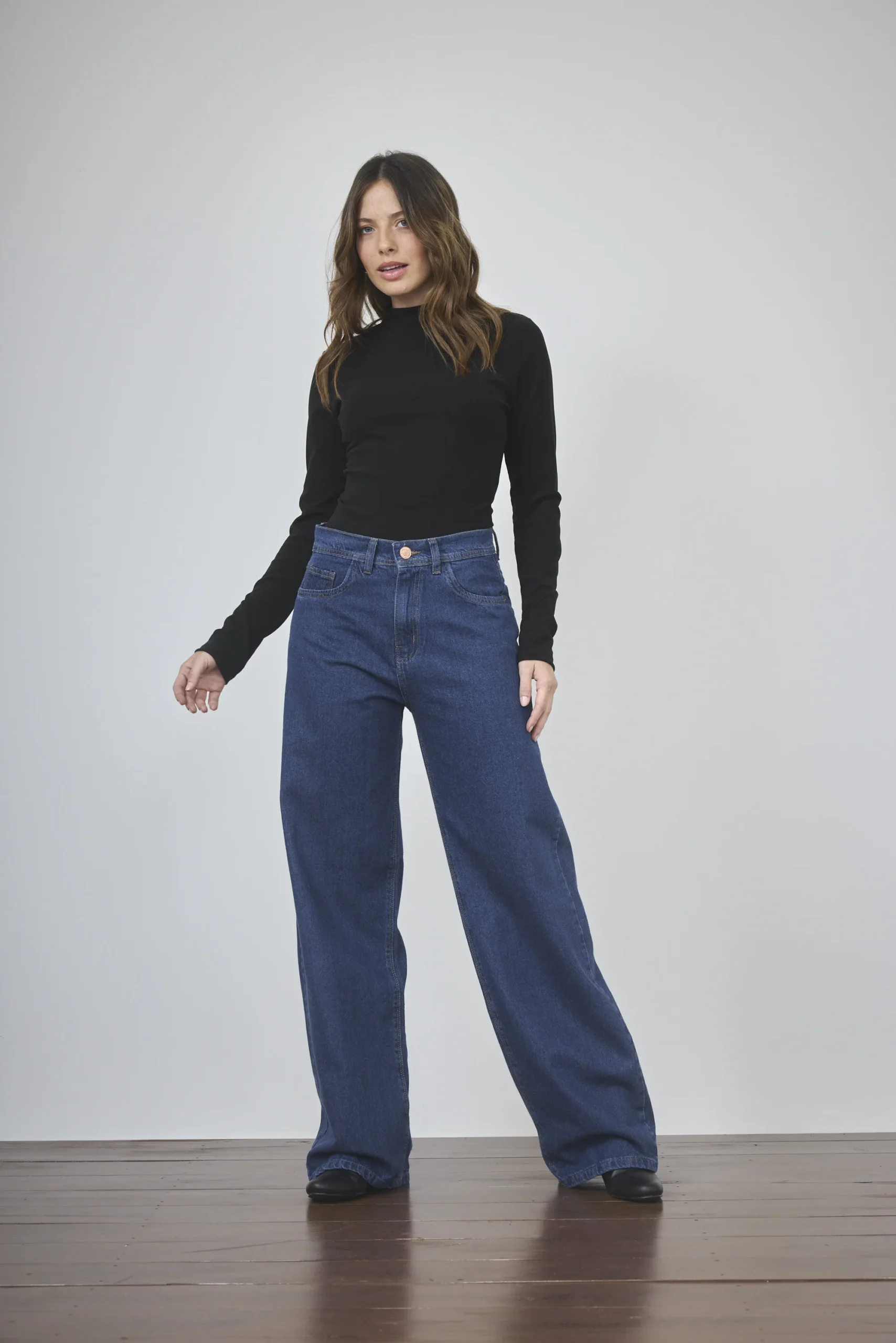 ART. 481 | WIDE LEG CLASICO AZUL RIGIDO