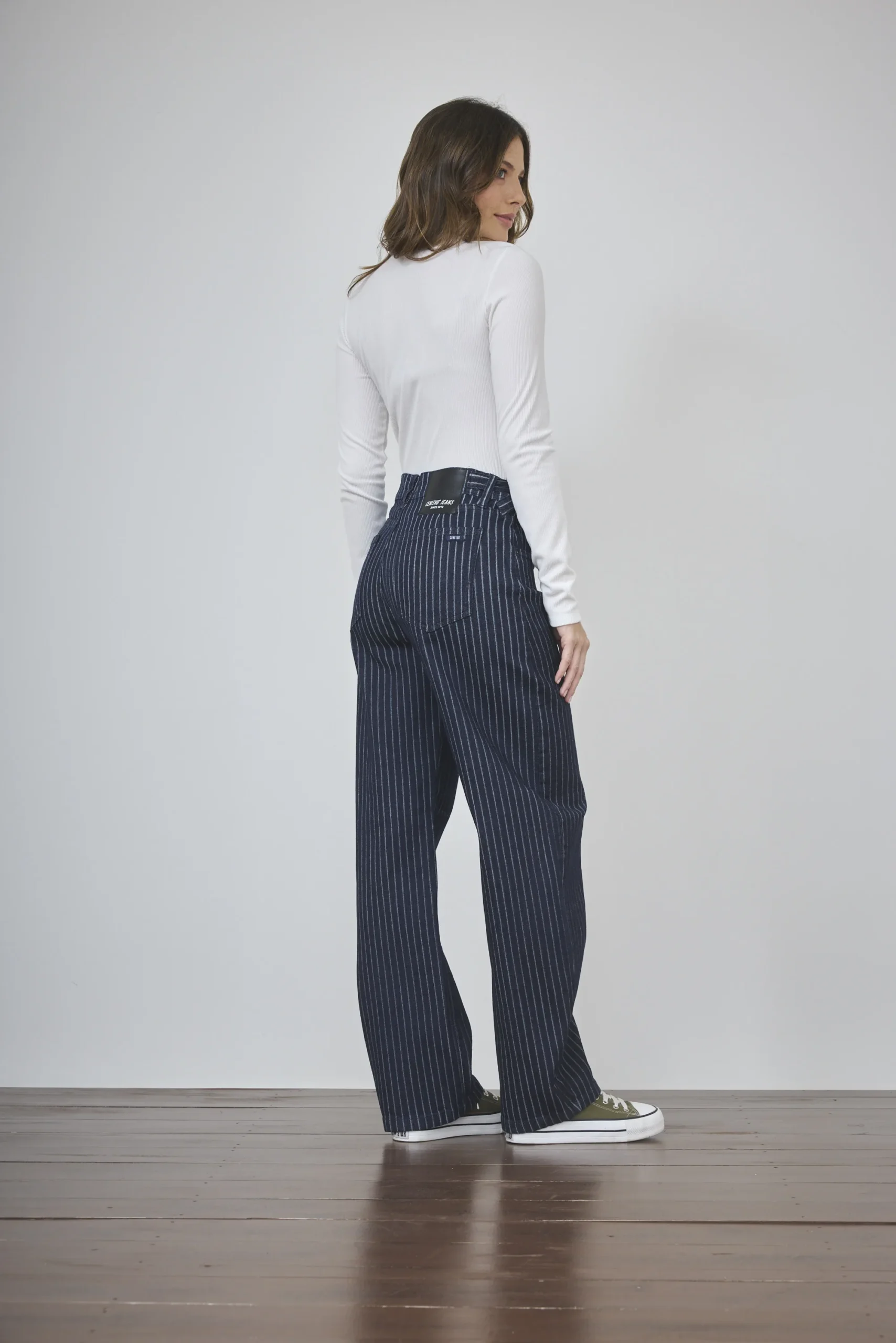 Alternative view of ART. 492 | BALLON AZUL RAYADO CON REGULADORES ELASTIZADO