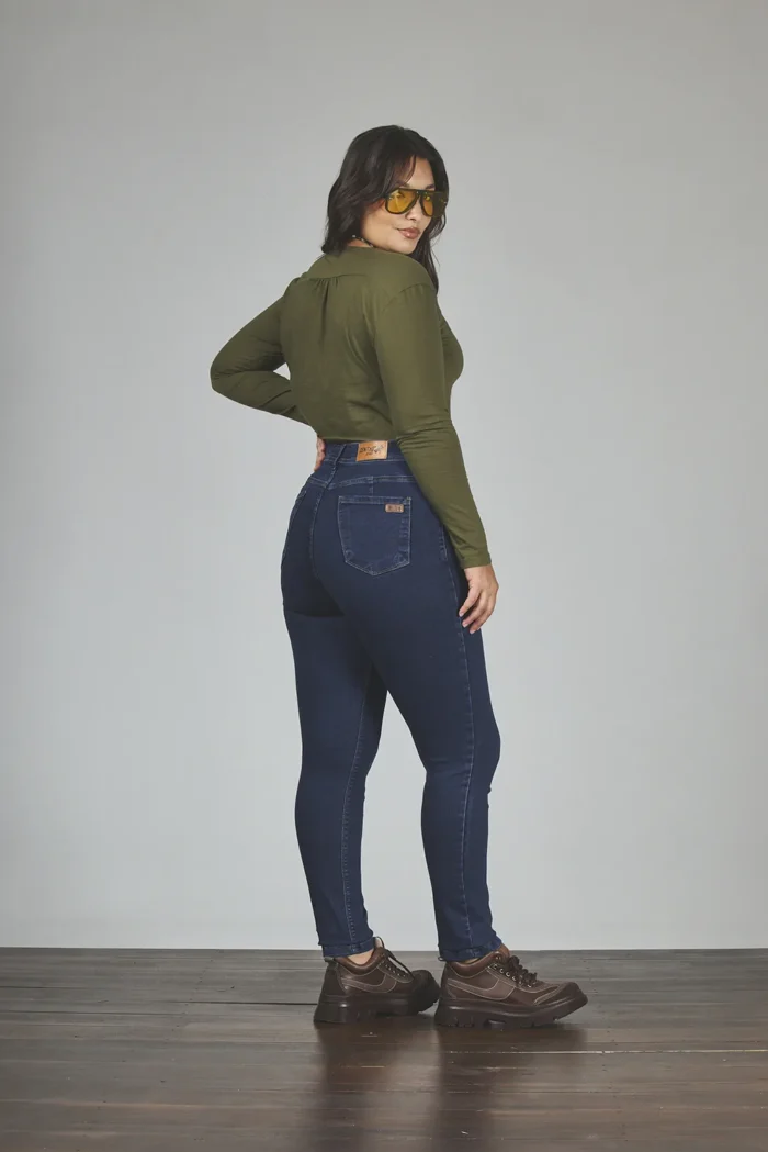 ART. 706 | AZUL HILO CAMEL ELASTIZADO - Imagen 2