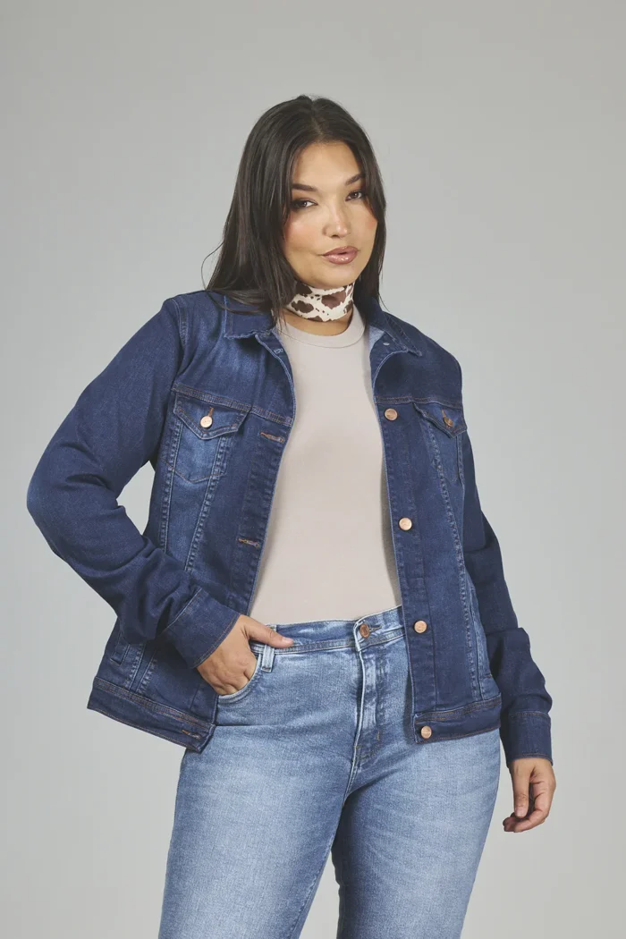 ART. 737 | CAMPERA CLÁSICA AZUL ELASTIZADO - Imagen 3