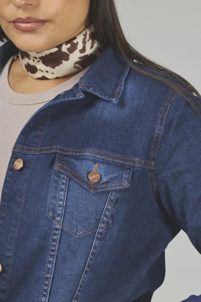 ART. 737 | CAMPERA CLÁSICA AZUL ELASTIZADO - Imagen 4