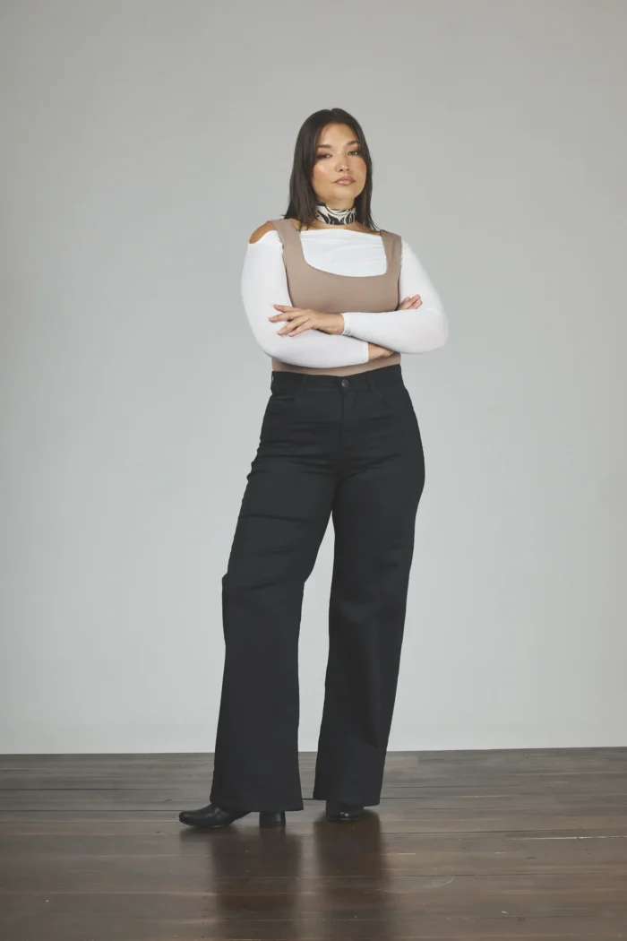 ART. 792 | WIDE LEG NEGRO CLÁSICO ELASTIZADO - Imagen 3