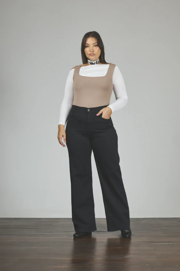 ART. 792 | WIDE LEG NEGRO CLÁSICO ELASTIZADO - Imagen 5