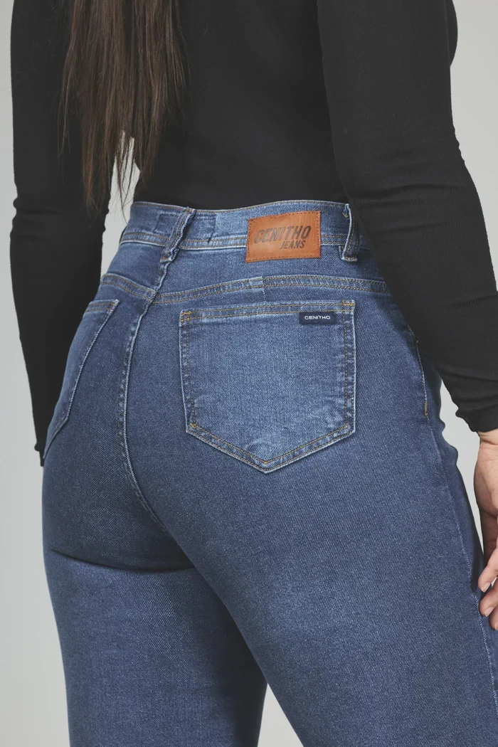 ART. 796 | CROP SEMI OXFORD STONE CON TAJO EN BOTA ELASTIZADO - Imagen 4