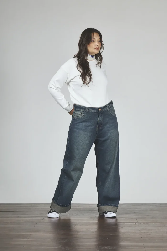 ART. 829 | WIDE LEG CLÁSICO VINTAGE ÓXIDO RÍGIDO - Imagen 3