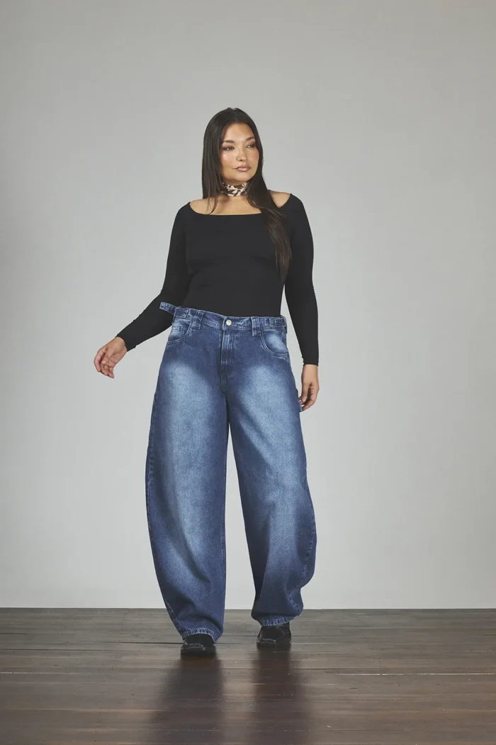ART. 834 | JEANS BALLON AZUL CON HEBILLA RÍGIDO - Imagen 5
