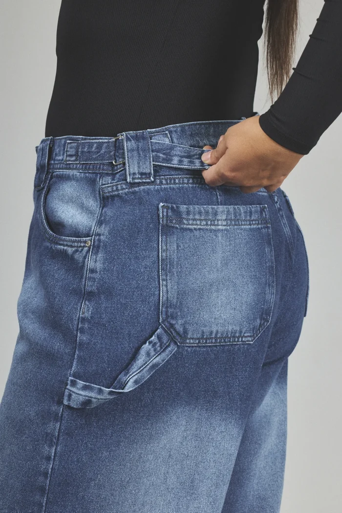 ART. 834 | JEANS BALLON AZUL CON HEBILLA RÍGIDO - Imagen 6