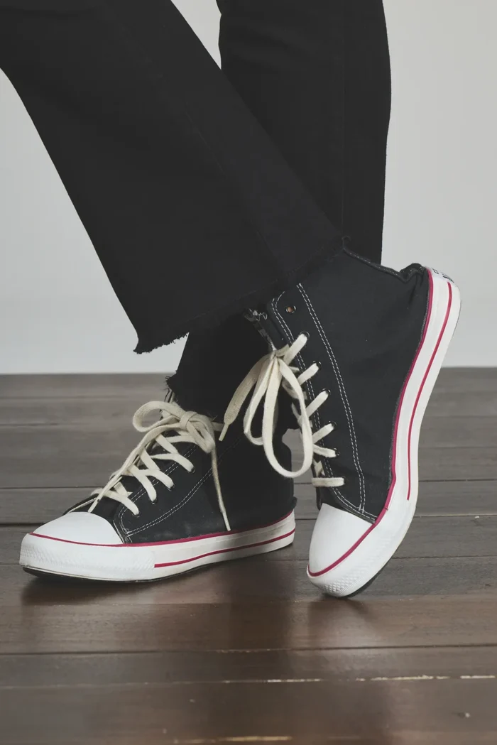 ART. 858 | CROP SEMI OXFORD NEGRO ABERTURA BOTA DEFLECADO ELASTIZADO - Imagen 6