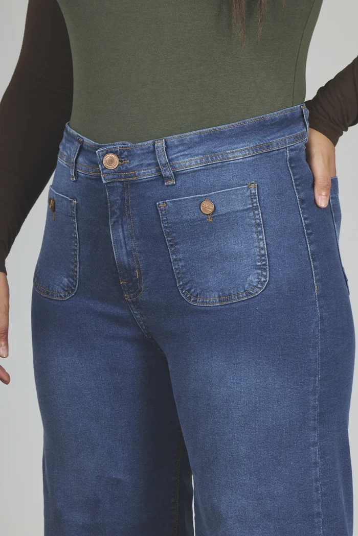 ART. 860 | DAMA CROP WIDE LEG STONE BOLSILLO VISTA ELASTIZADO - Imagen 5