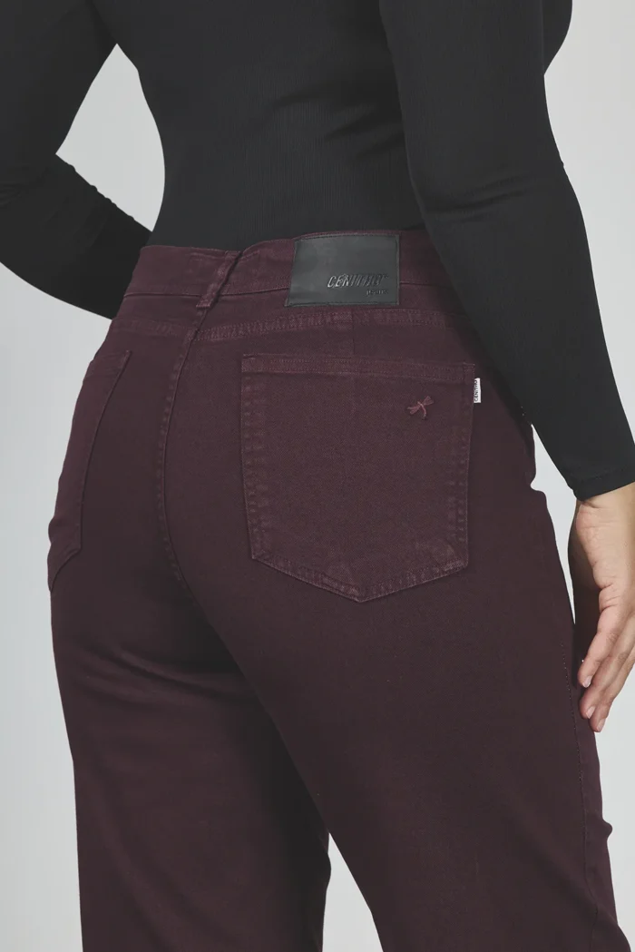 ART. 863 | WIDE LEG CLÁSICO BORDÓ ELASTIZADO - Imagen 4
