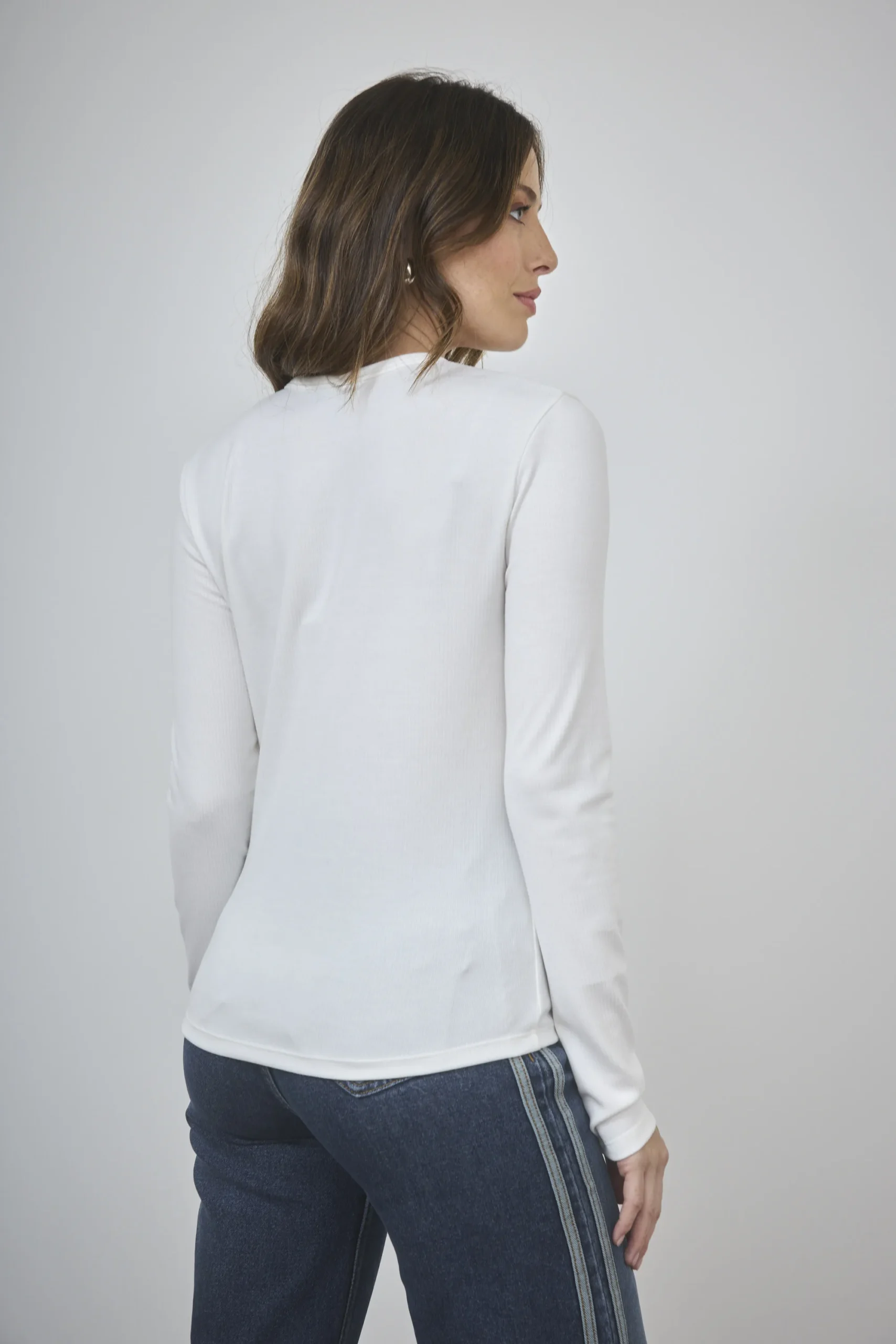 Alternative view of ART. A-94 | REMERA MANGA LARGA BLANCA MORLEY