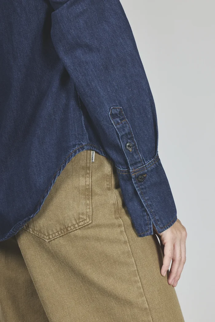 ART. 440 | CAMISA AZUL MANGA LARGA DENIM RIGIDO - Imagen 5