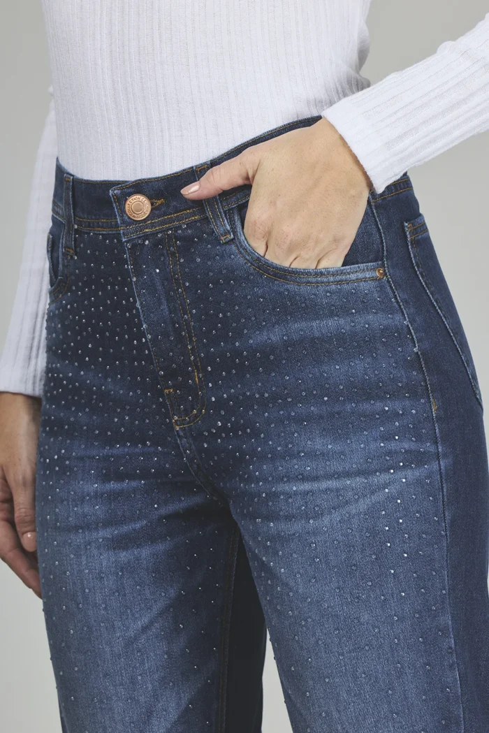 ART. 388 | MOM CLÁSICO AZUL CON STRASS TRANSPARENTE RÍGIDO - Imagen 3