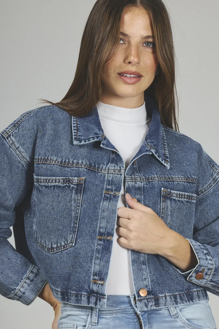 ART. 395 | CAMPERA CROP STONE STRASS RÍGIDO - Imagen 3