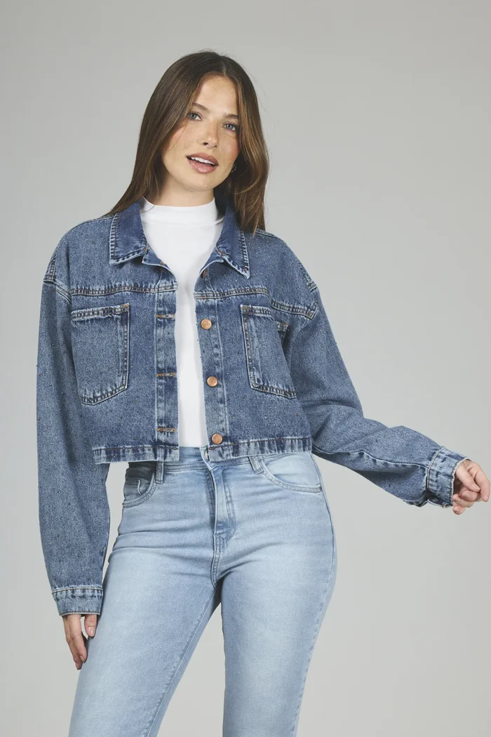 ART. 395 | CAMPERA CROP STONE STRASS RÍGIDO - Imagen 4