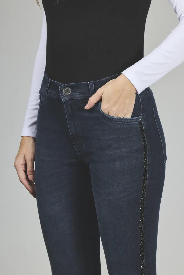 ART. 407 | BLUE BLACK BRILLO LATERAL ELASTIZADO - Imagen 3