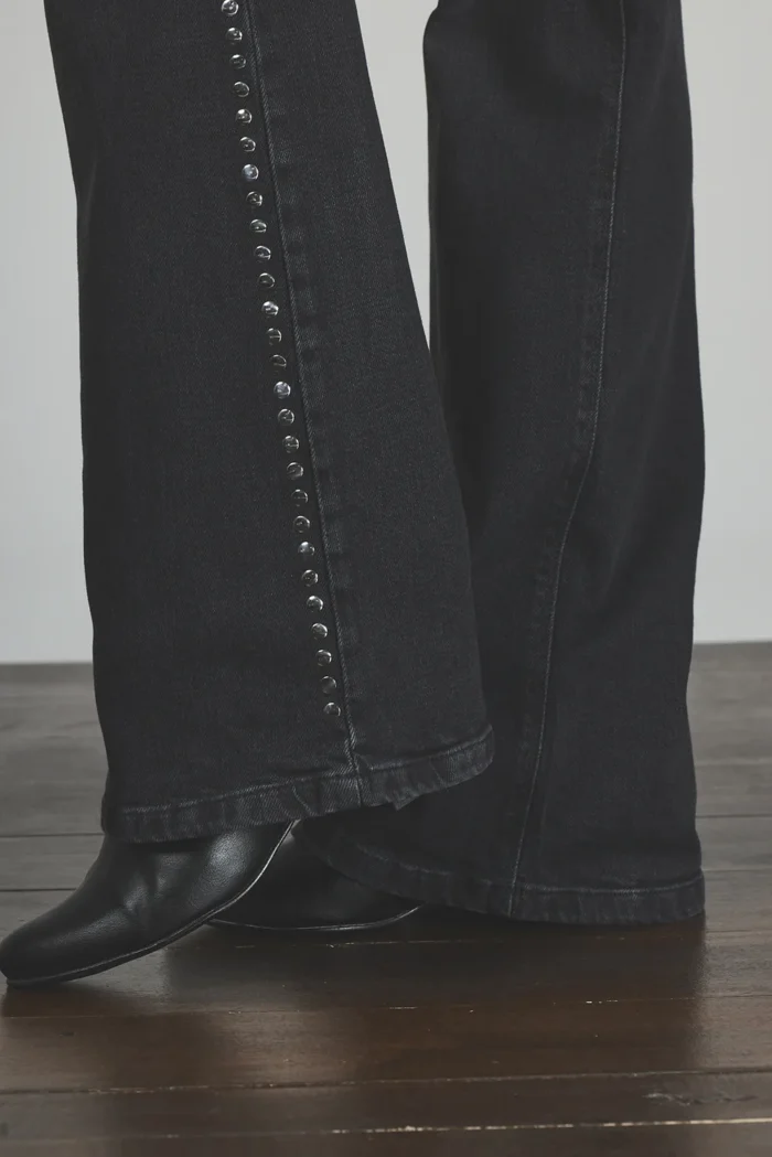 ART. 413 | SEMI OXFORD NEGRO HUMO TACHA LATERAL ELASTIZADO - Imagen 6