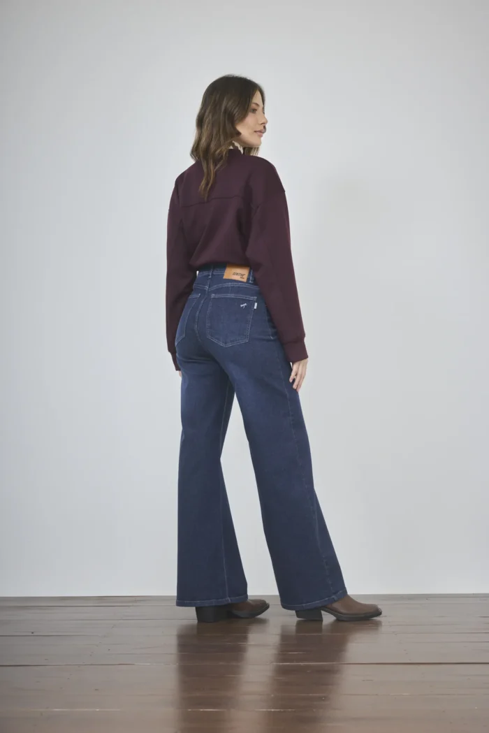 ART. 418 | WIDE LEG AZUL CLÁSICO ELASTIZADO - Imagen 2