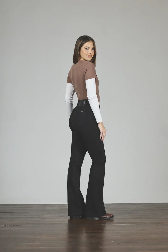 ART. 421 | SEMI OXFORD NEGRO CON ALFORZA ELASTIZADO - Imagen 2