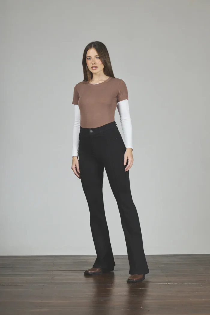 ART. 421 | SEMI OXFORD NEGRO CON ALFORZA ELASTIZADO - Imagen 4
