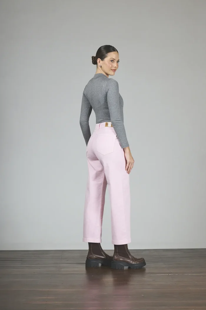 ART. 455 | CROP WIDE LEG ROSA ELASTIZADO - Imagen 2