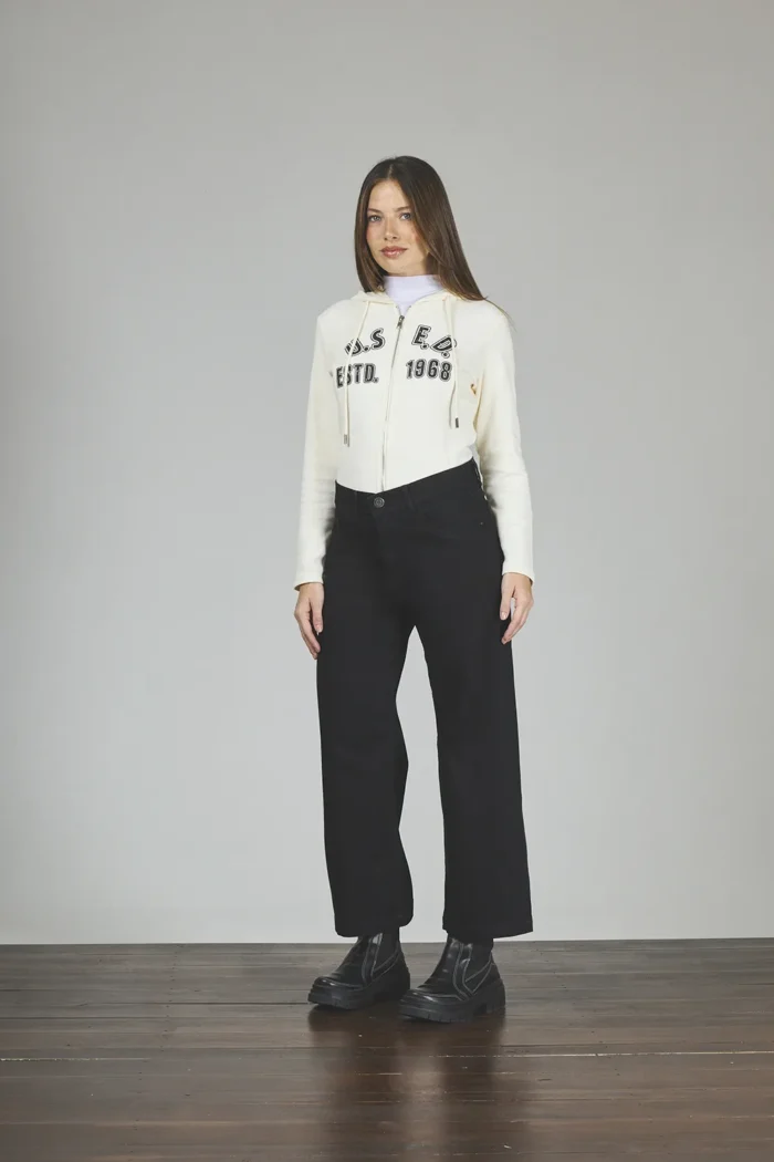 ART. 459 | CROP WIDE LEG NEGRO ELASTIZADO - Imagen 4