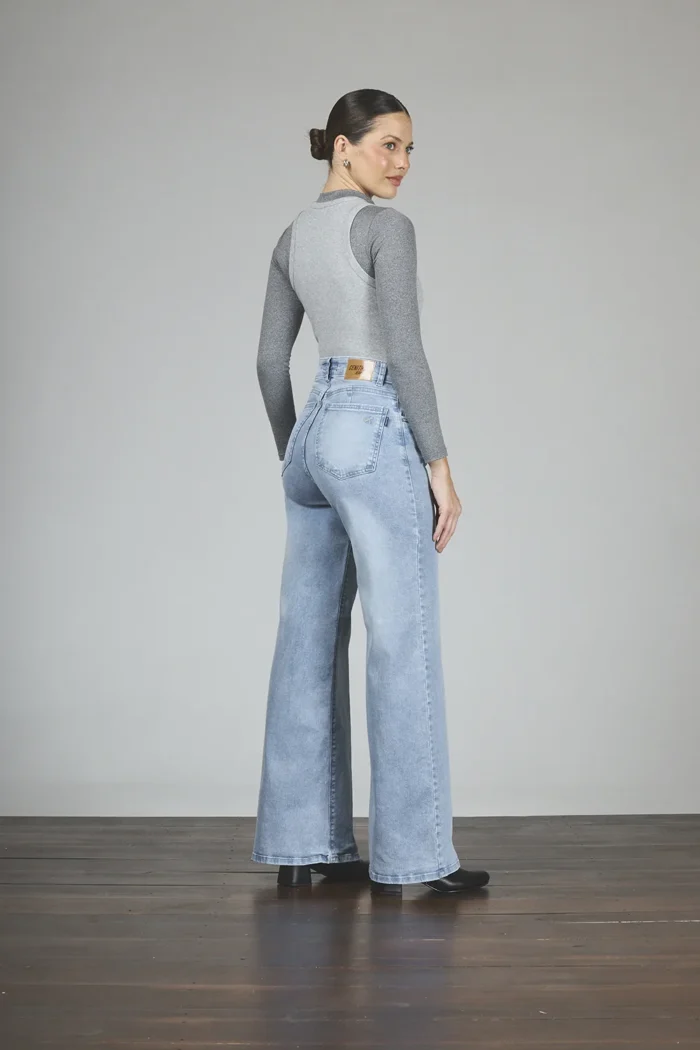 ART. 463 | WIDE LEG CELESTE ELASTIZADO - Imagen 2