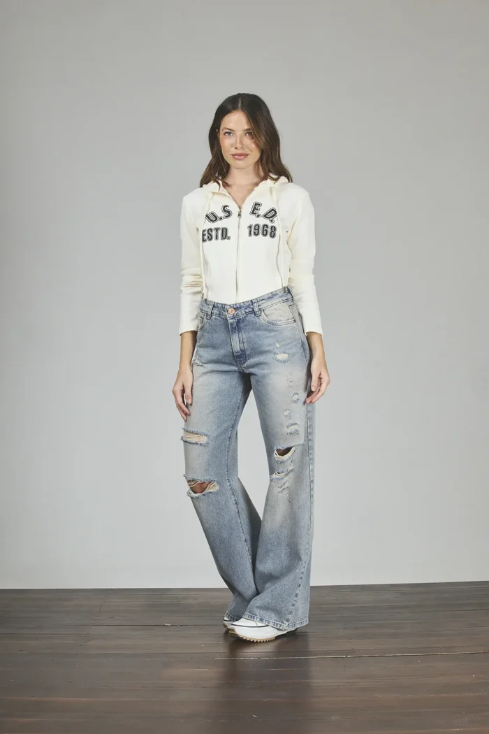 ART. 469 | WIDE LEG MATIZADO CON ROTURAS RÍGIDO - Imagen 4