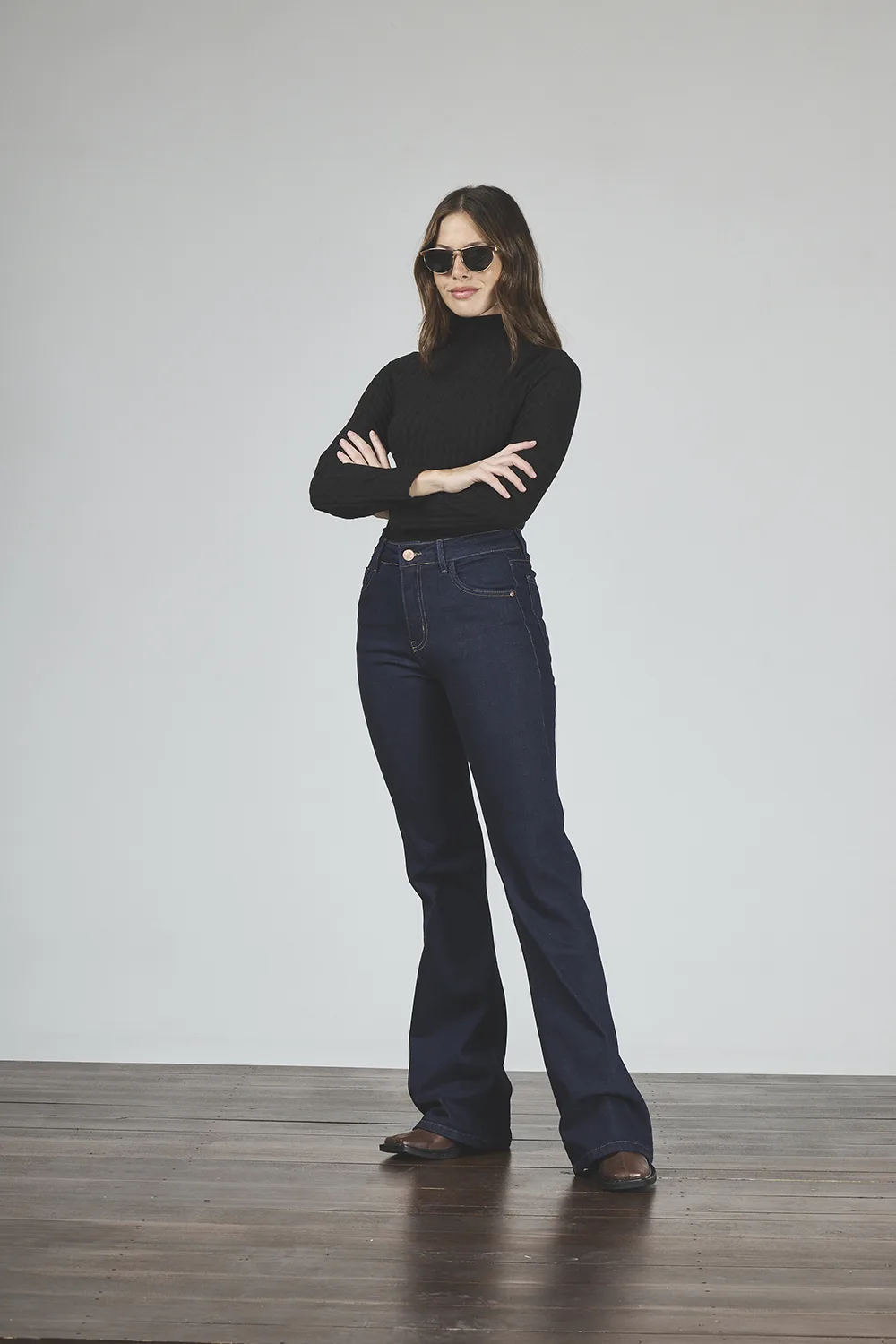 475-1.webp ART. 475 | SEMI OXFORD AZUL ESTATICO CLASICO ELASTIZADO - Imagen 1