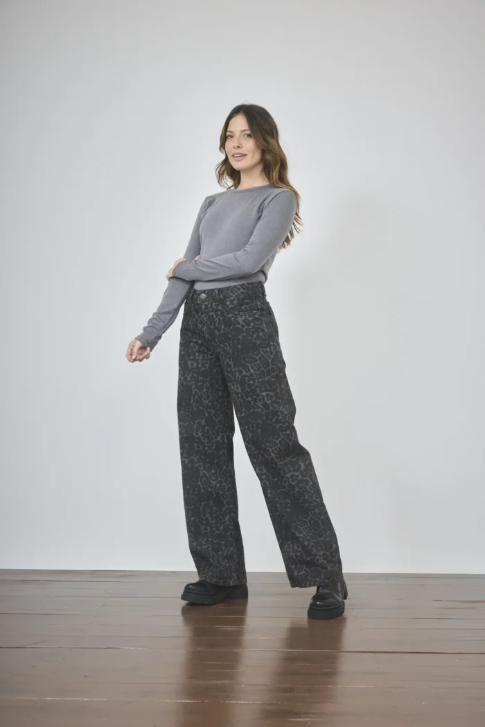 ART. 488 | WIDE LEG PANTER PRINT RIGIDO - Imagen 4