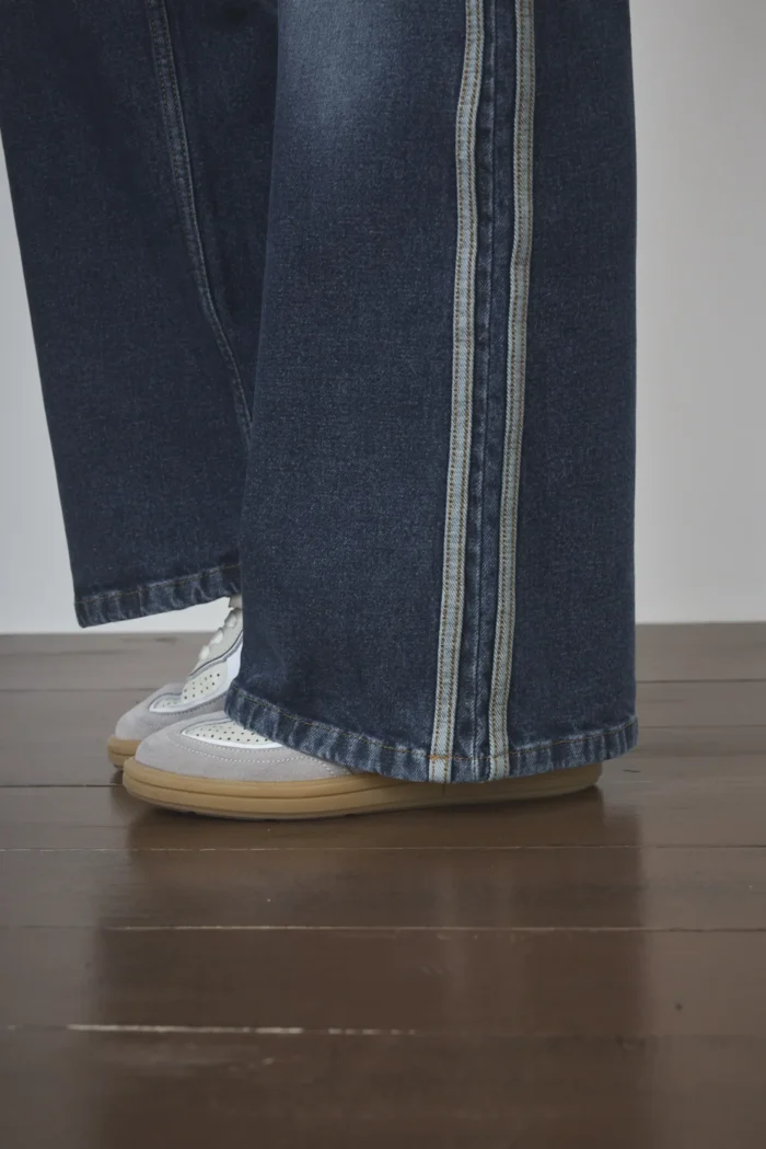ART. 493 | WIDE LEG CON LINEAS VINTAGE BLUE ELASTIZADO - Imagen 6