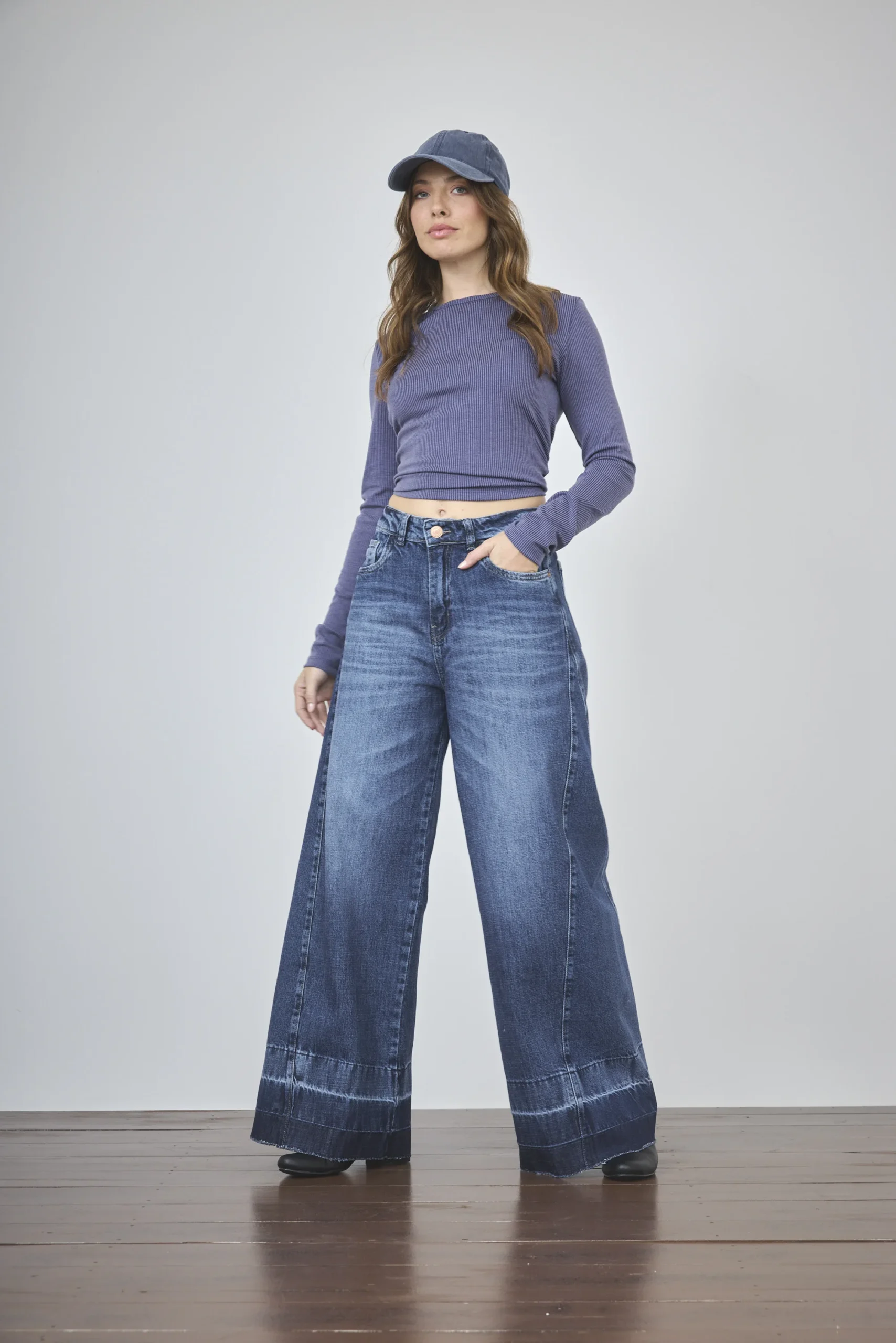 ART. 499 | MAXI BAGGY AZUL COMBINADO BOTA DEFLECADA RIGIDO