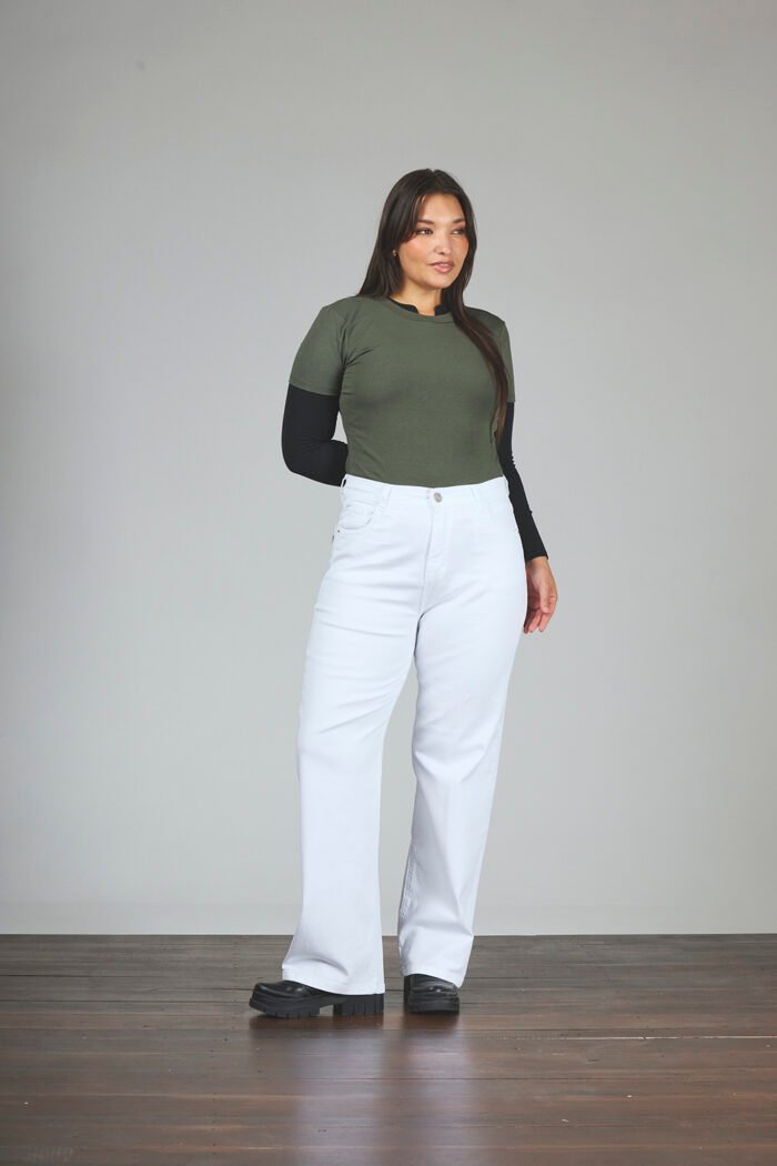 ART. 859 | WIDE LEG BLANCO CLÁSICO ELASTIZADO - Imagen 3