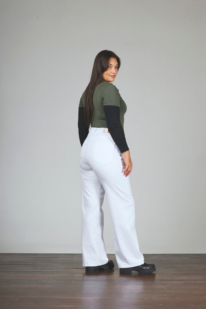 ART. 859 | WIDE LEG BLANCO CLÁSICO ELASTIZADO - Imagen 2