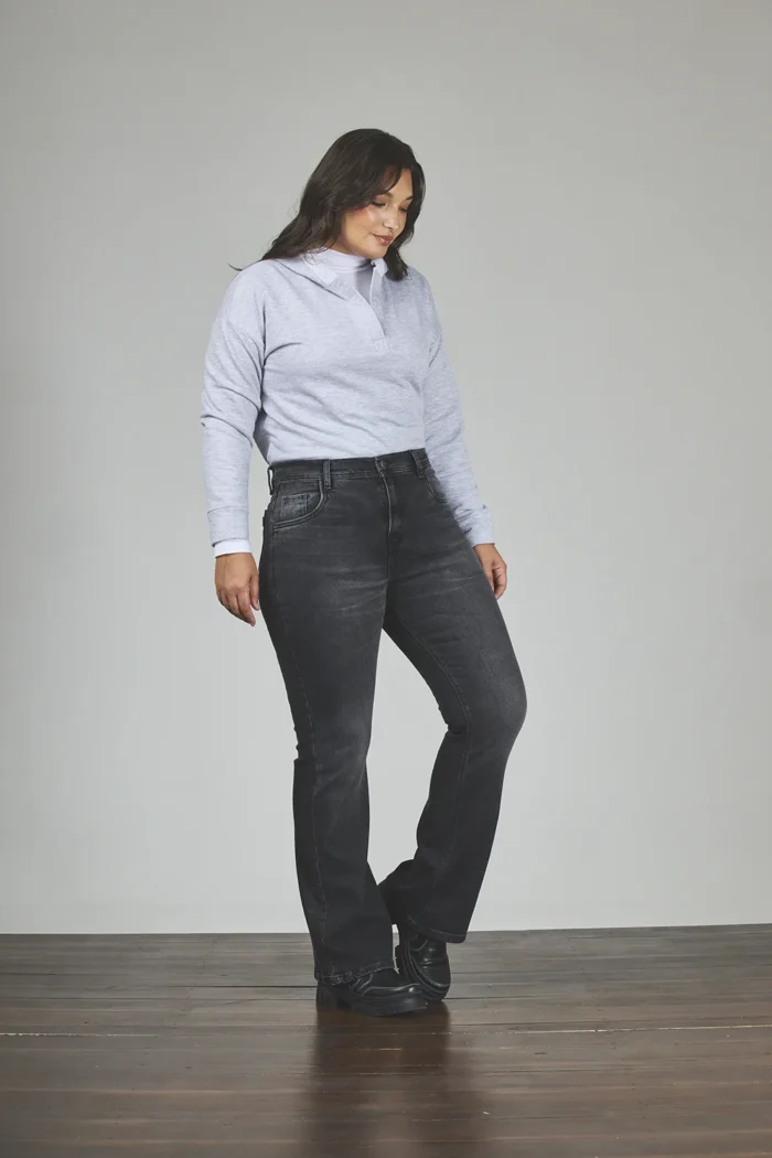 ART. 885 | SEMI OXFORD GRIS HUMO CLÁSICO ELASTIZADO - Imagen 4
