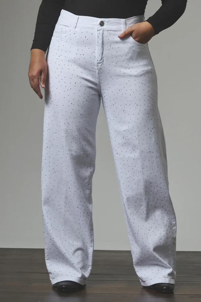 ART. 891 | WIDE LEG BLANCO CON BRILLO ELASTIZADO - Imagen 6