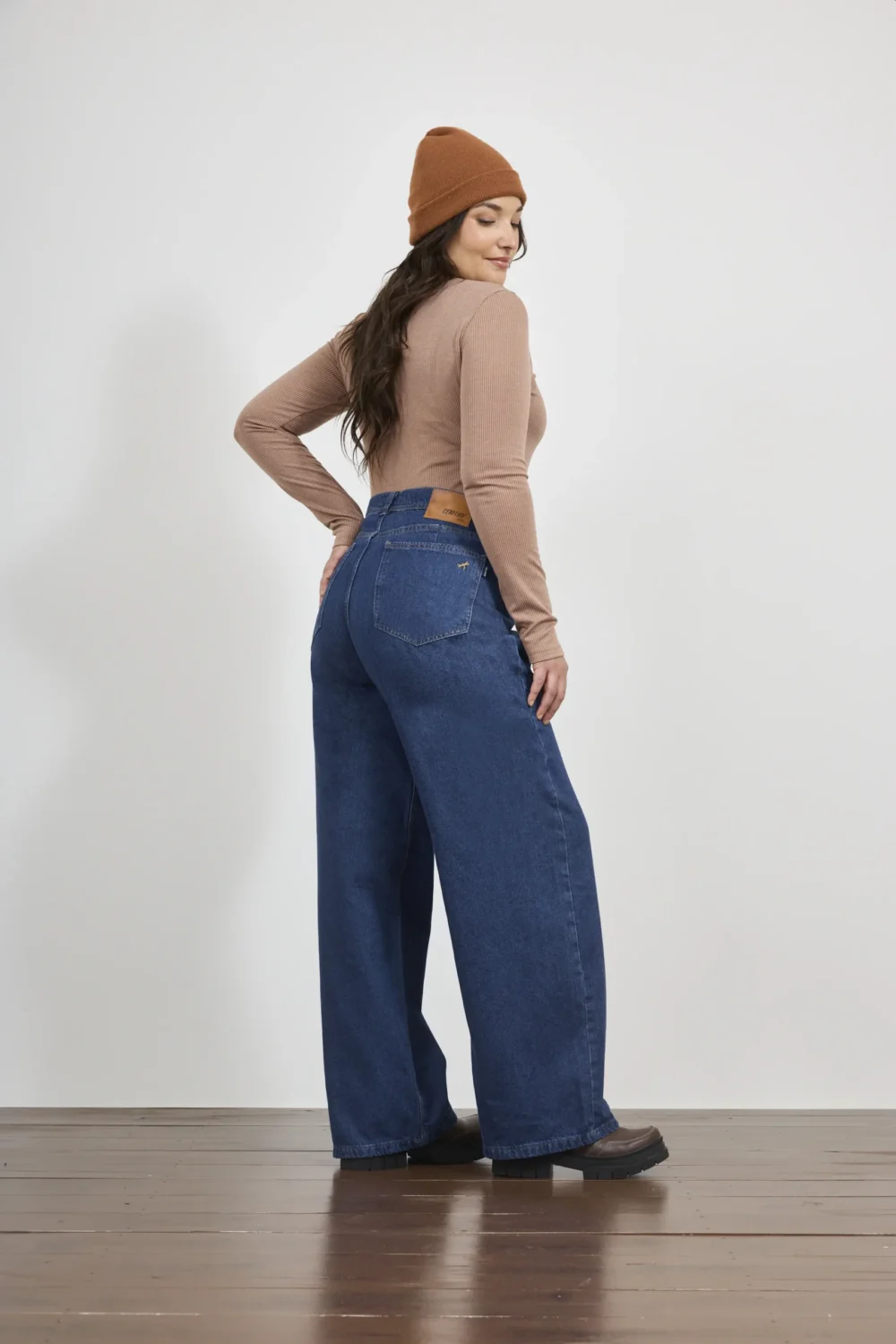 ART. 897 | WIDE LEG CLASICO AZUL RIGIDO - Imagen 2